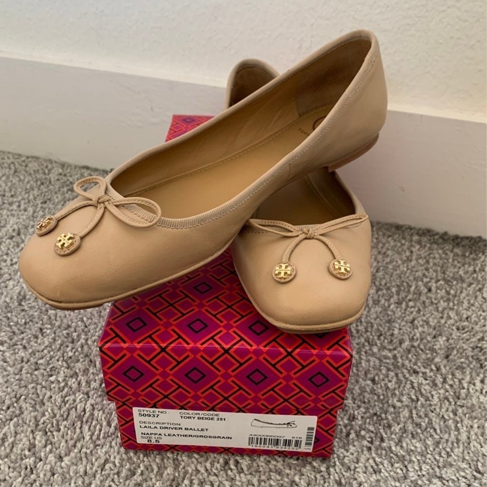 Tory Burch Tan Ballet Flats